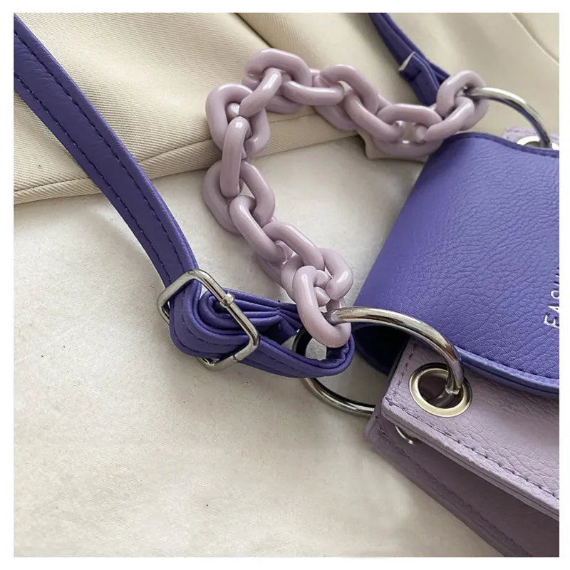 Summer Contrast Mini Crossbody Bags For Women Mini Shoulder Messenger Bag