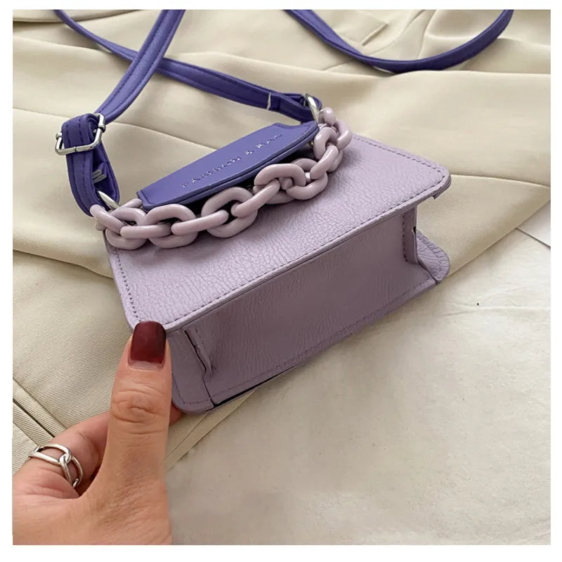 Summer Contrast Mini Crossbody Bags For Women Mini Shoulder Messenger Bag