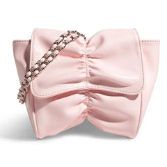 Summer Mini Bow Shoulder Bag Women's Purses Handbag Chain PU UnderarmCrossbody B