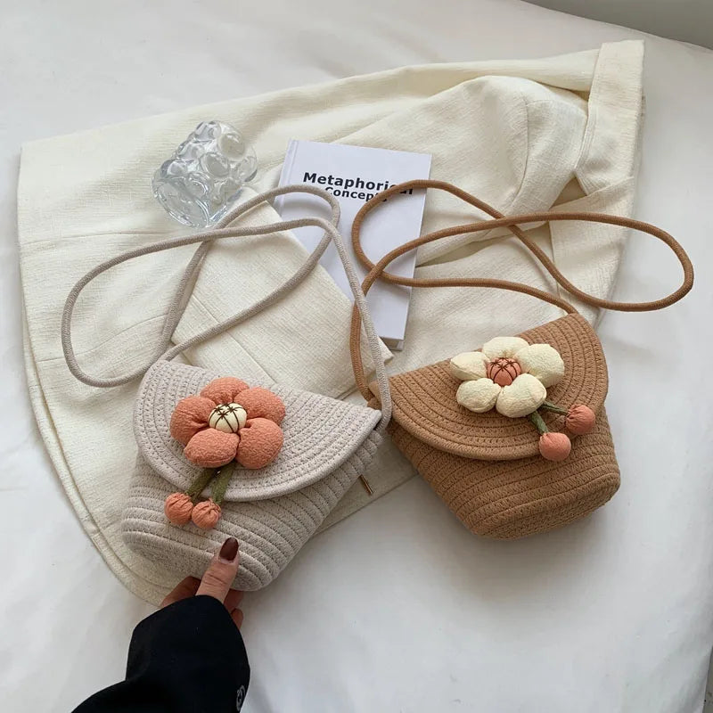 Summer Fabric Small Shoulder Bag for Women Travel Handbags