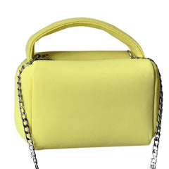 Summer Neoprene Chain Shoulder Bag Soft Casual Girly Zipper Bag Y2K