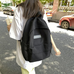 Canvas Summer Schoolbag for Teenagers Functional Backpack