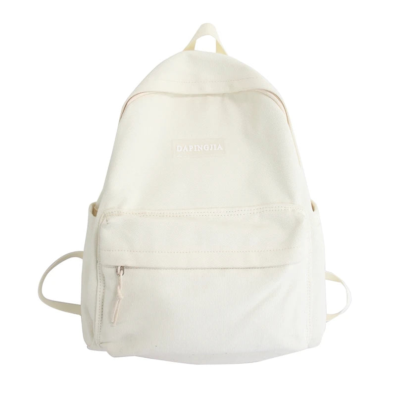 Canvas Summer Schoolbag for Teenagers Functional Backpack
