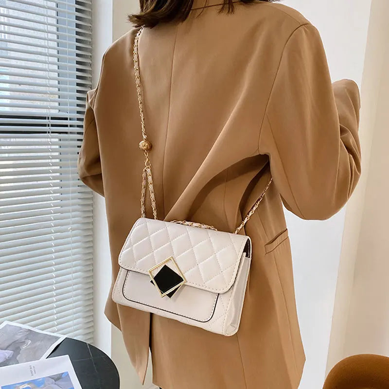 Summer Small Square Handbags For Women High Pu Leather Female