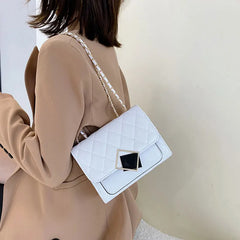 Summer Small Square Handbags For Women High Pu Leather Female