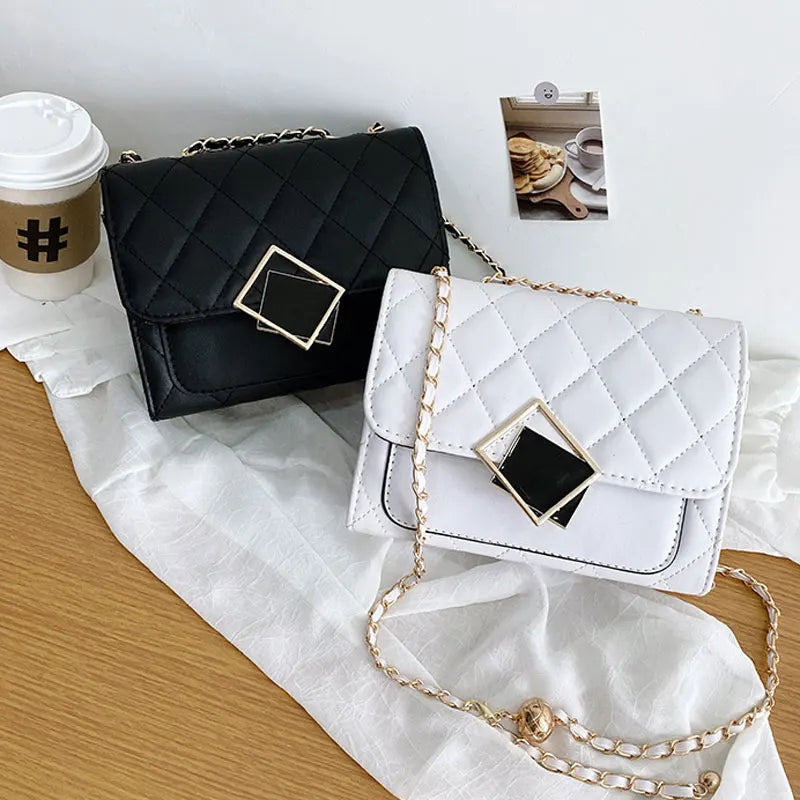 Summer Small Square Handbags For Women High Pu Leather Female