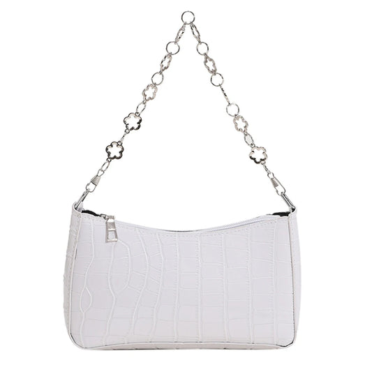 Summer Stone Pattern Leather Women Underarm Shoulder Bags