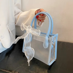 Summer Chain Messenger Bag Transparent Ladies Clutch Purse Small Tote Handbags