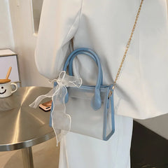 Summer Chain Messenger Bag Transparent Ladies Clutch Purse Small Tote Handbags