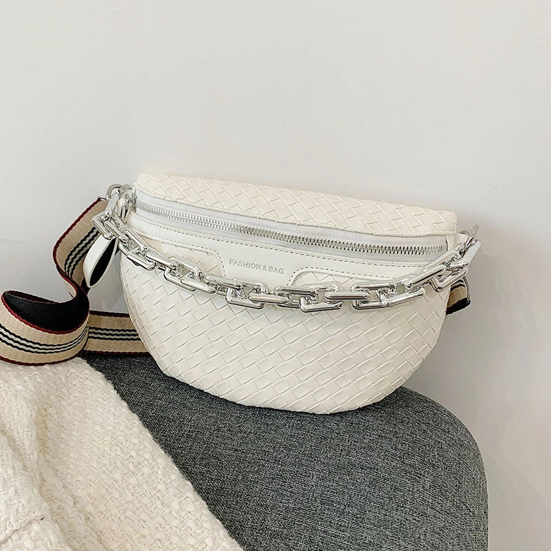 Summer Female Belt Bag Fanny pack Leather Waist Bags Women Shoulder Crossbody