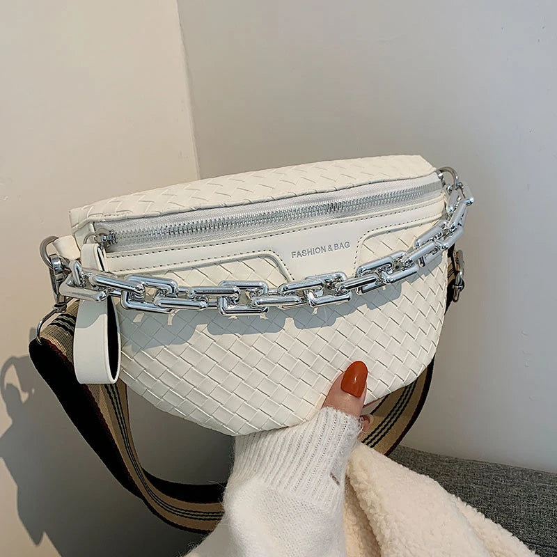Summer Female Belt Bag Fanny pack Leather Waist Bags Women Shoulder Crossbody