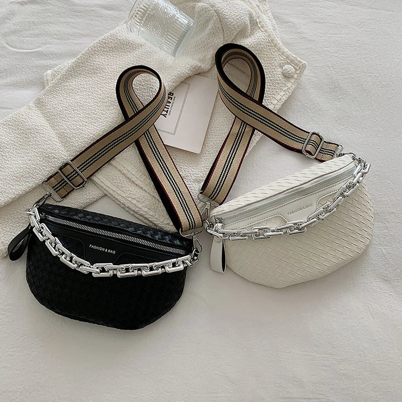 Summer Female Belt Bag Fanny pack Leather Waist Bags Women Shoulder Crossbody