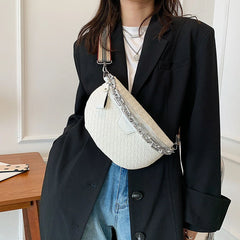 Summer Female Belt Bag Fanny pack Leather Waist Bags Women Shoulder Crossbody