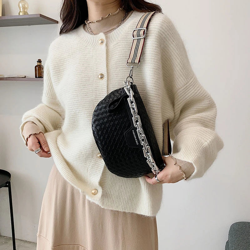 Summer Female Belt Bag Fanny pack Leather Waist Bags Women Shoulder Crossbody