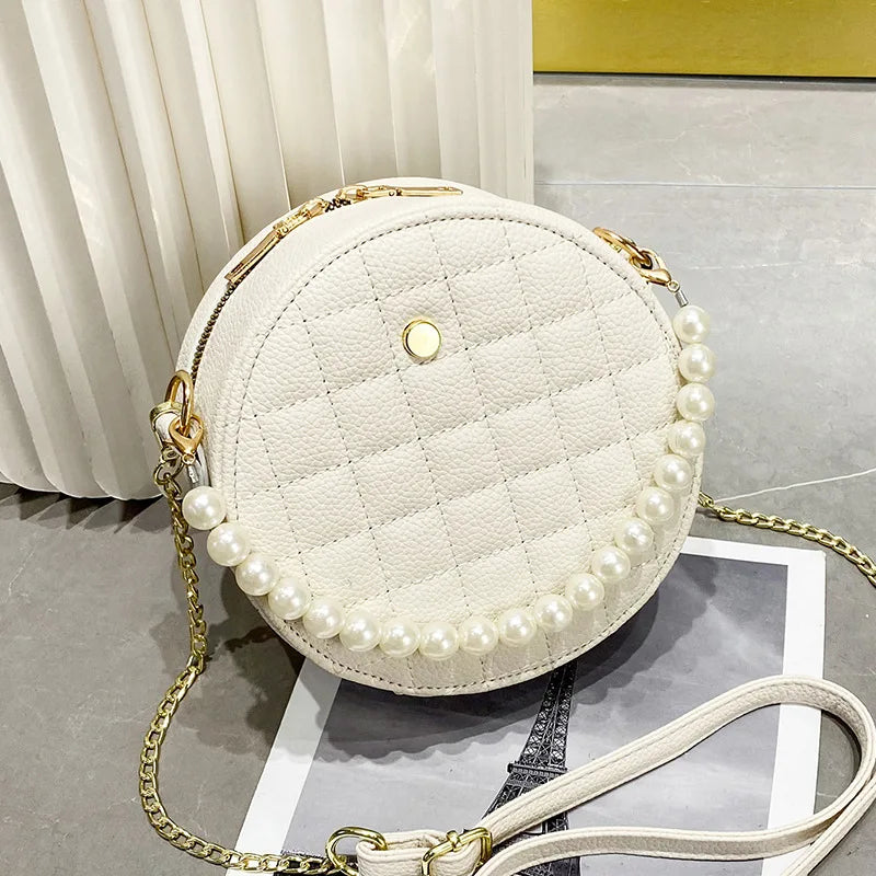 Summer Small Bag Female Net Red Diamond Chain Messenger Bag