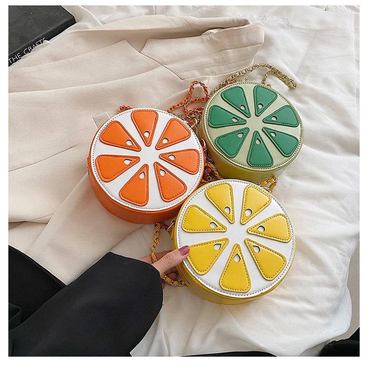Summer Fruit Lemon Purses and Handbag for Women Girls