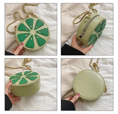 Summer Fruit Lemon Purses and Handbag for Women Girls