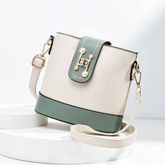 Summer High Leather Bucket Bag Waterproof Large Capacity