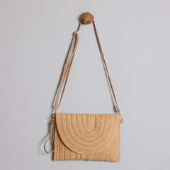 Summer Holiday Beach Crossbody Messenger Bag Straw Shoulder Bags