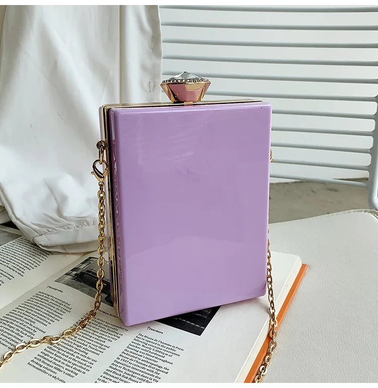 Summer Ice Cream Acrylic Box Shoulder Chain Bag