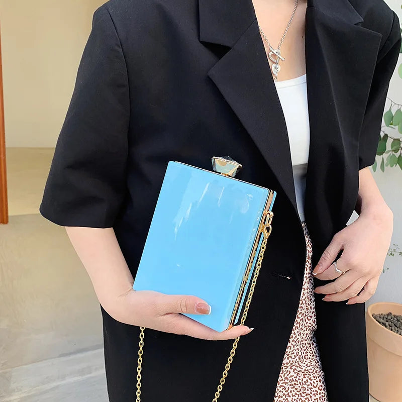 Summer Ice Cream Acrylic Box Shoulder Chain Bag