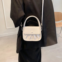 Summer Small Shoulder Messenger Bag Solid Wallet Handbag Female Leather