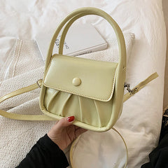 Summer Small Shoulder Messenger Bag Solid Wallet Handbag Female Leather
