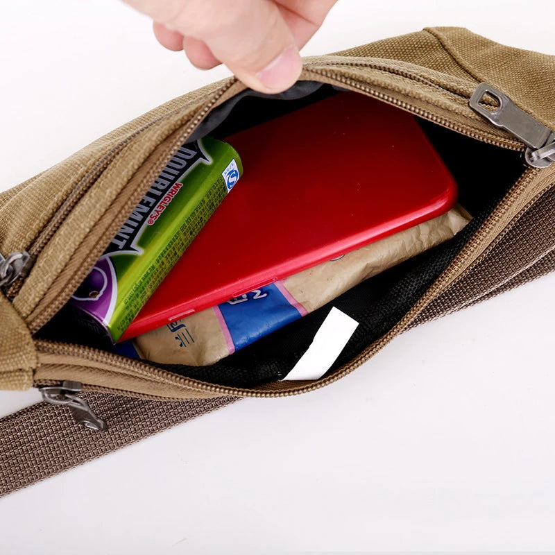 Men's Outdoor Sports Waist Pack Fitness Running Chest Bag