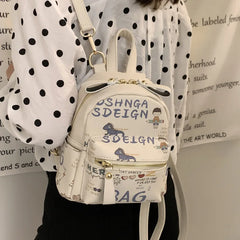 Summer Mini PU Leather Backpack for Women