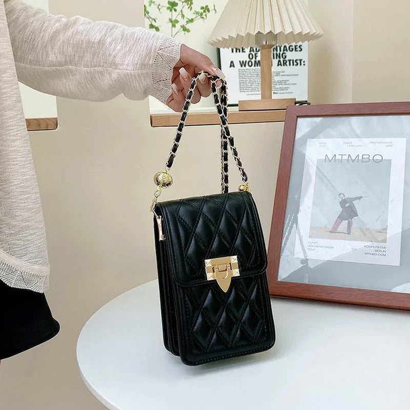 Summer Mobile Phone Bag PU Women's Messenger Bag
