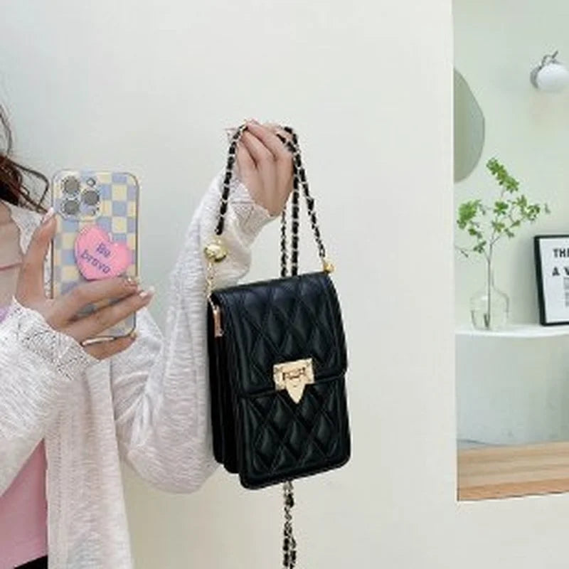 Summer Mobile Phone Bag PU Women's Messenger Bag