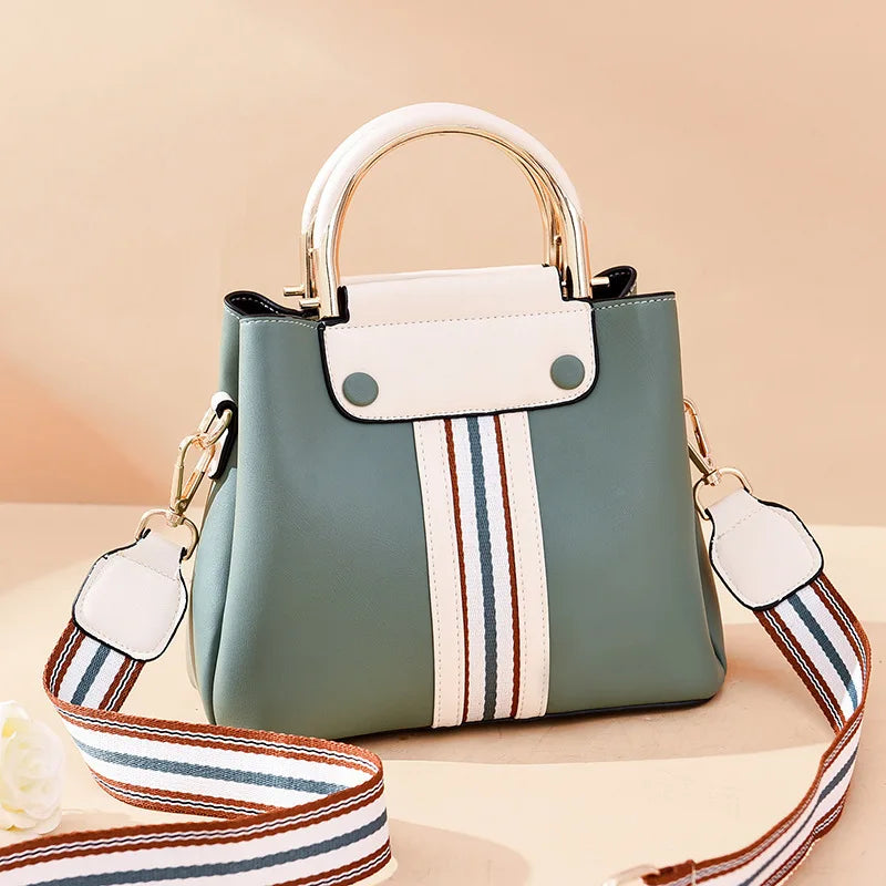 Summer Handbag Women Shoulder Messenger Bucket Bag