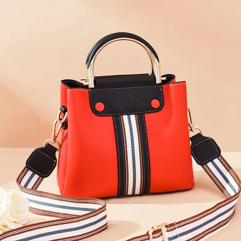 Summer Handbag Women Shoulder Messenger Bucket Bag