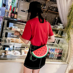 Summer Female Bag PU Leather Women Bag Fruit Packet Chain Shoulder Messenger Bag