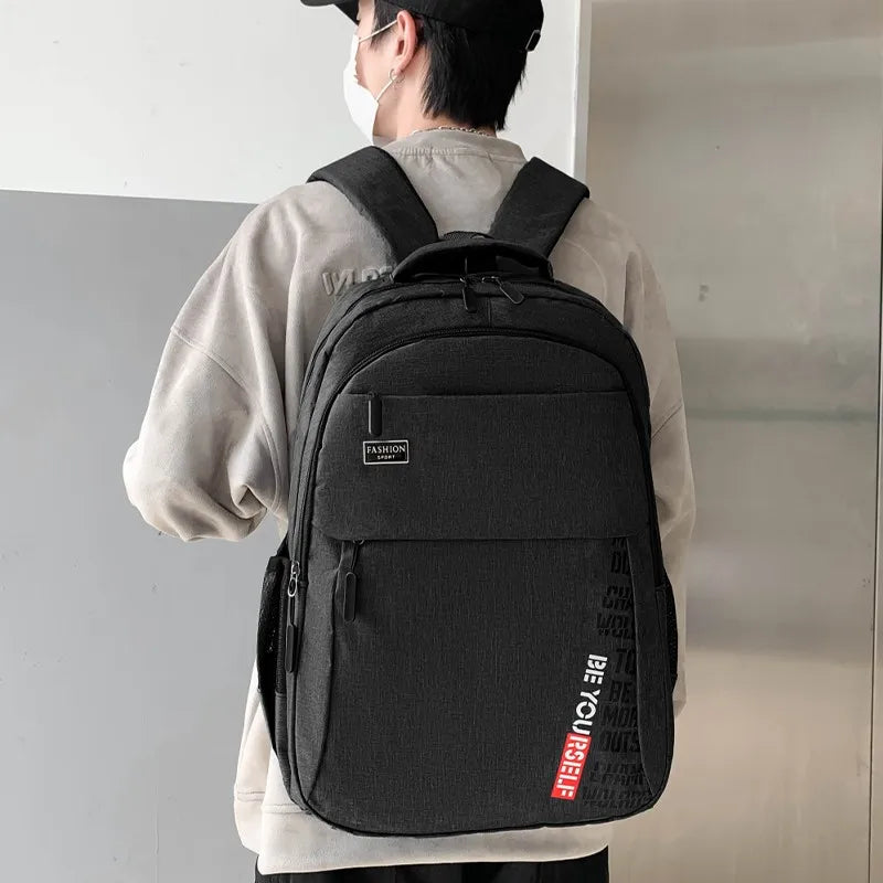 Summer Men Backpack Multi-layer School Bag For Boys Waterproof Laptop Backpacks
