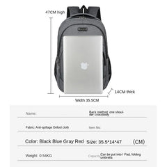 Summer Men Backpack Multifunction School Bag Waterproof Laptop Large Capacity