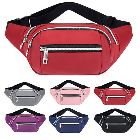 Men Women Oxford Chest Waist Bag Waterproof Running Bag