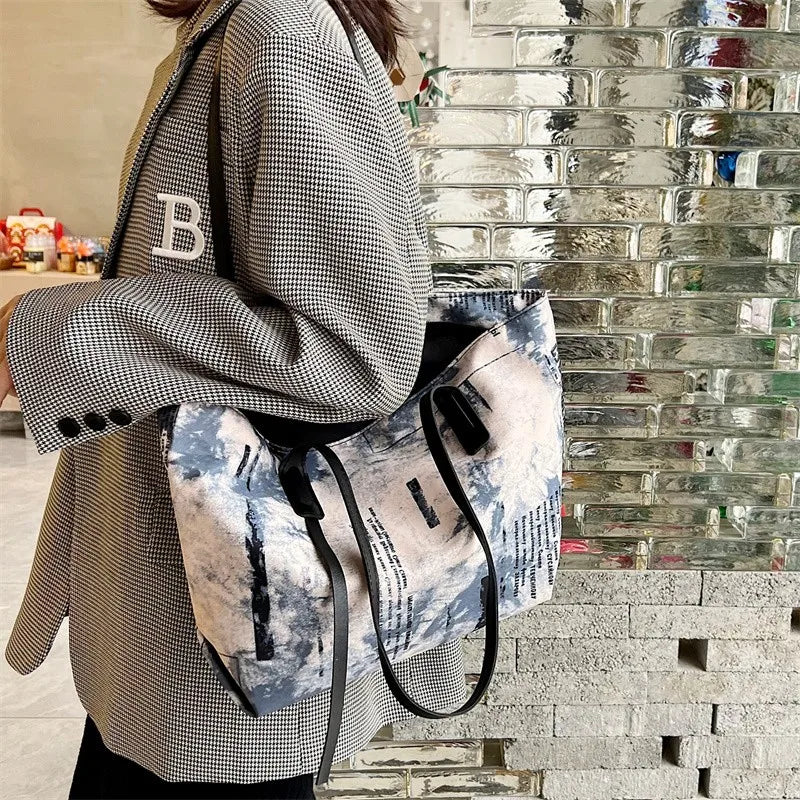 Summer Women Shoulder Bag Print Handbags For Girls Large Capacity