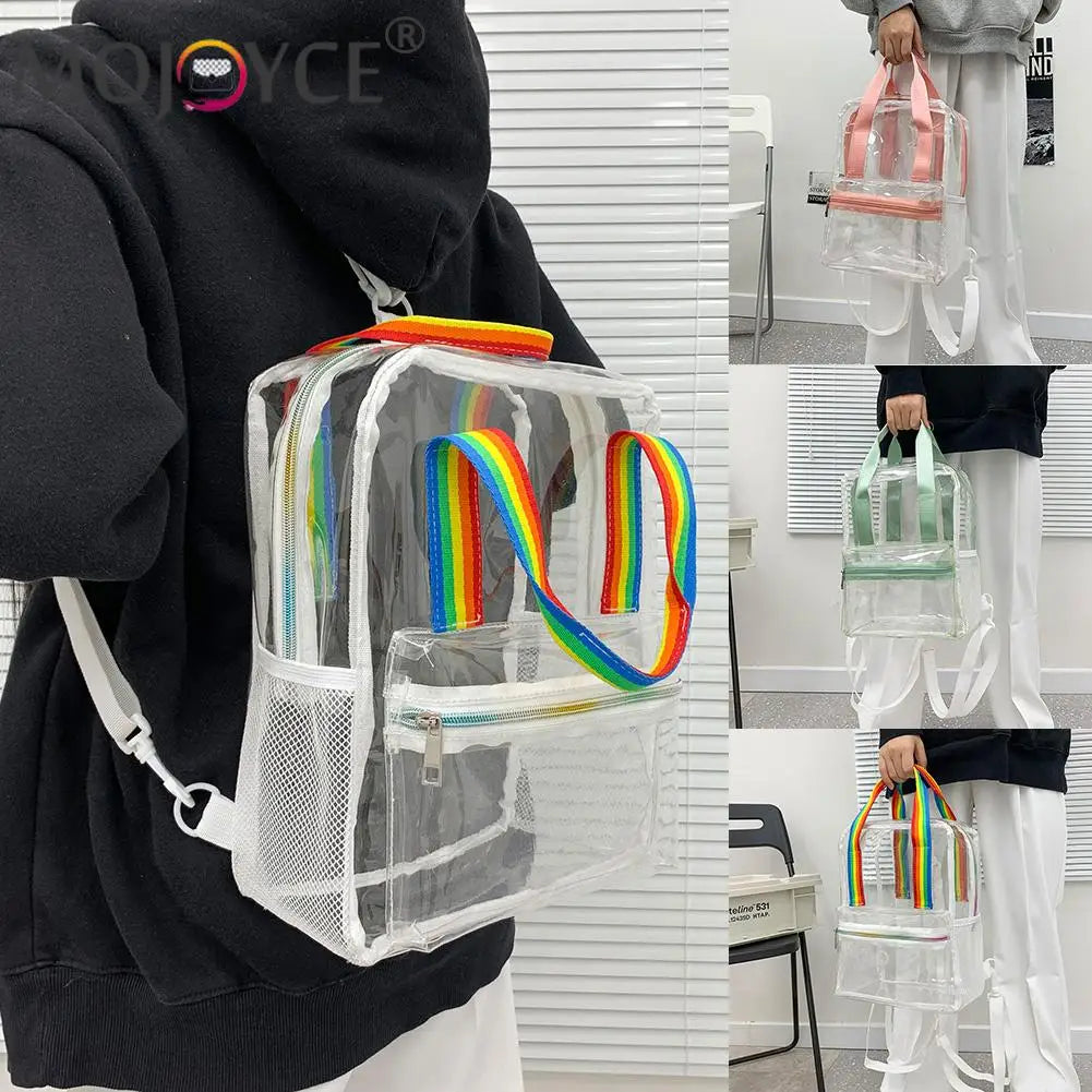 Summer PVC Clear Yoga Gym Bag Transparent Waterproof Outdoor Sports Fitness