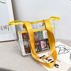 Summer Transparent PVC Handbag Large Capacity Women Shoulder Bags