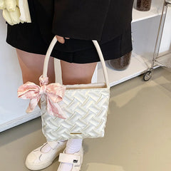Summer Cloud Pleated Handlebags Women Armpit Bag