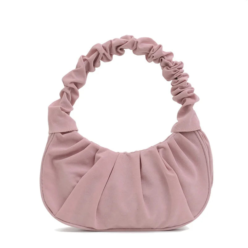 Women's Summer Pleated Cloud Bag Shoulder Handbag