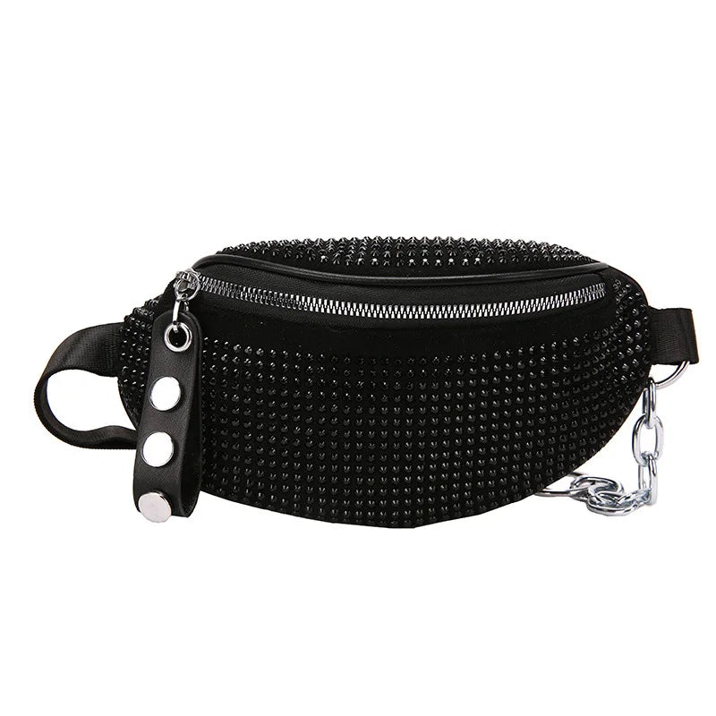 Summer Rhinestone Waist Bag for Women
