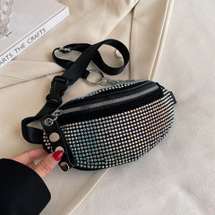 Summer Rhinestone Waist Bag for Women