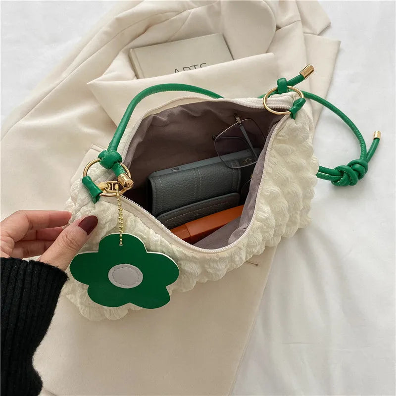 Summer Shoulder Bag Female Bubble Armpit Bag Casual Handbag