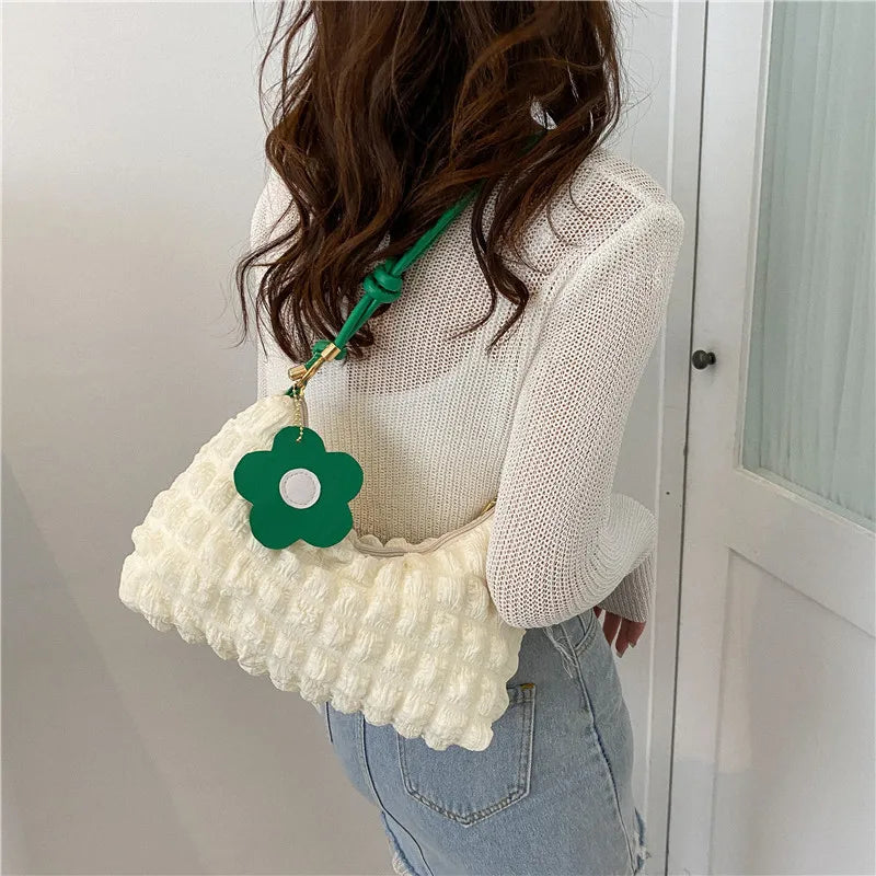 Summer Shoulder Bag Female Bubble Armpit Bag Casual Handbag