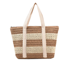 Straw Crossbody Bag Large Capacity Handbag Women's