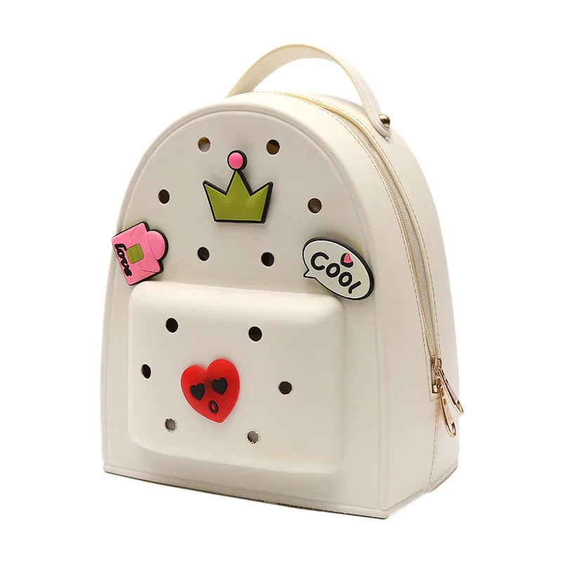 Summer Silicone Backpacks Candy Waterproof PVC School Bags