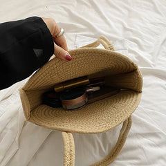 Summer Straw Bag Large Capacity Beach Handbag