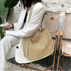 Summer Straw Bag Women Backpack Large Capacity Straw Bag Girls Mochila Backpack